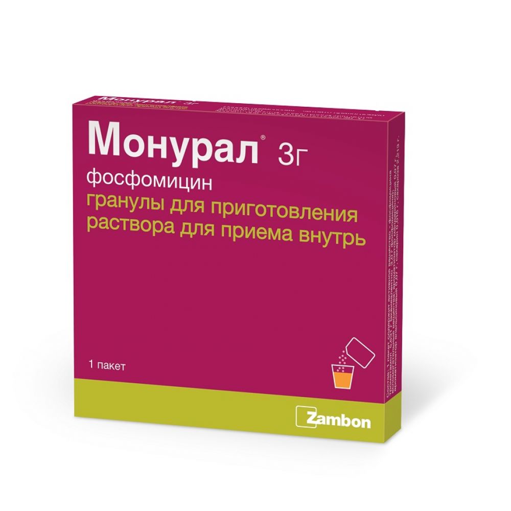 Монурал пор. 3г №1 – купить в аптеке по цене 761,00 руб в Москве. Монурал  пор. 3г №1: инструкция по применению, отзывы, код товара: 2909