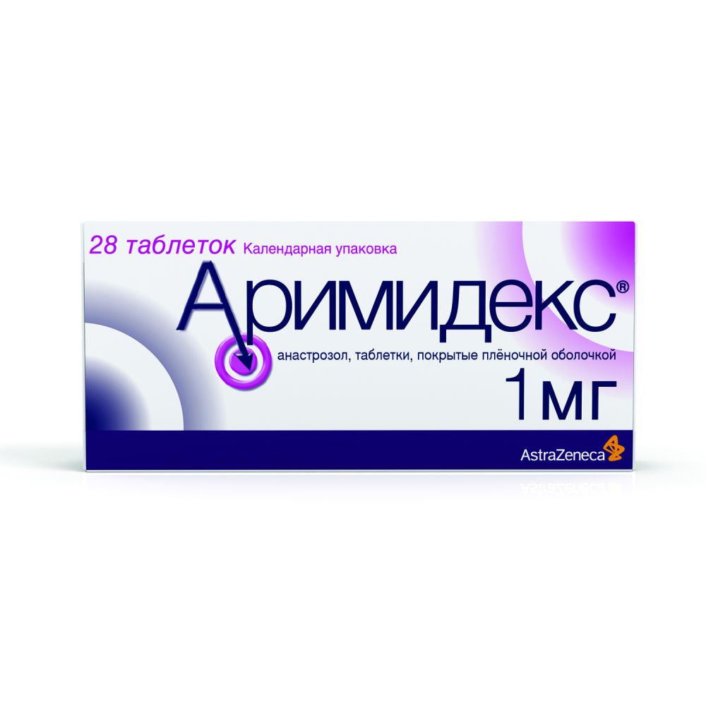 Аримидекс таб. п/о плен. 1мг №28 – купить в аптеке по цене 1 399,00 руб в  Москве. Аримидекс таб. п/о плен. 1мг №28: инструкция по применению, отзывы,  код товара: 3016