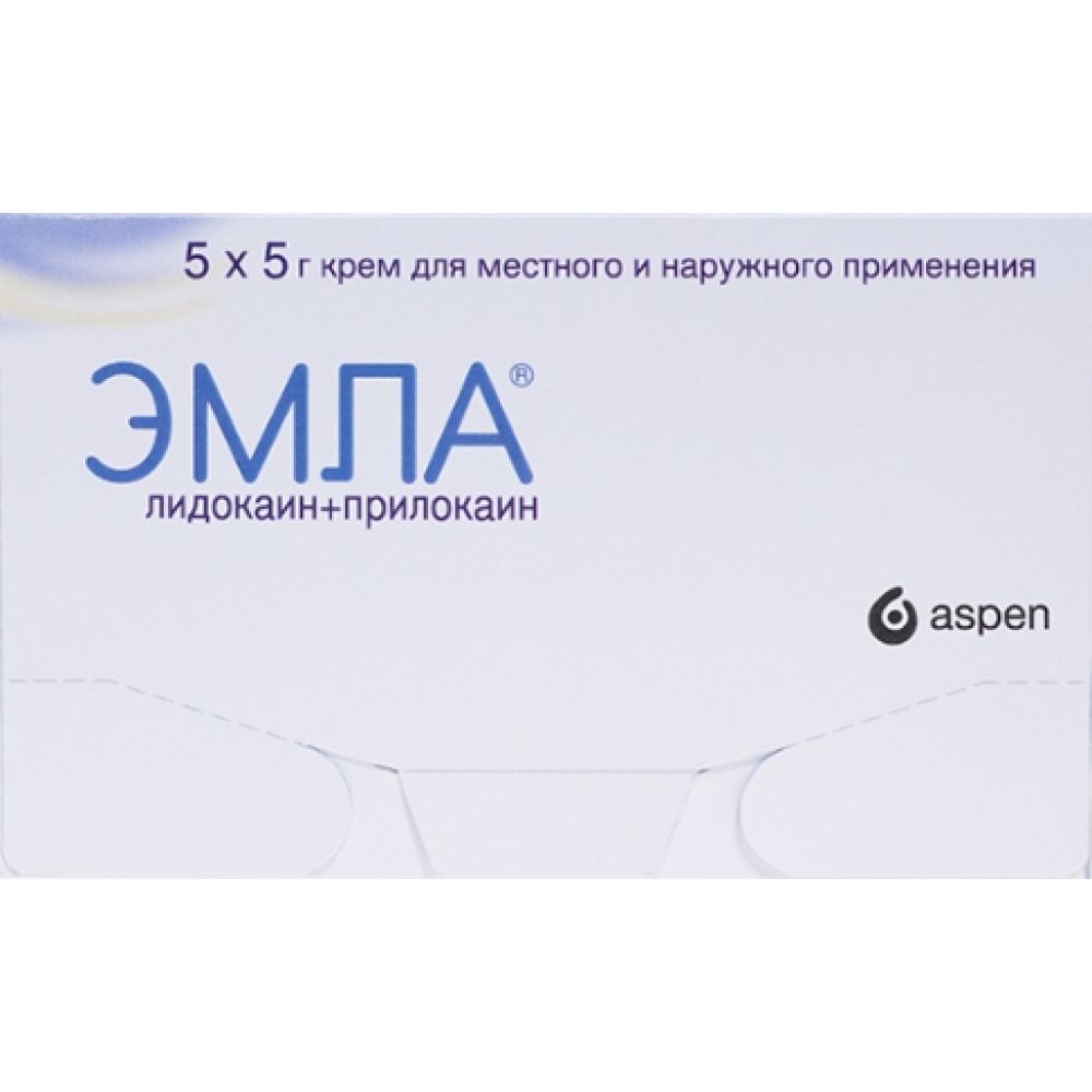 Эмла крем 5г №5 – купить в аптеке по цене 2 197,00 руб в Москве. Эмла крем  5г №5: инструкция по применению, отзывы, код товара: 3232