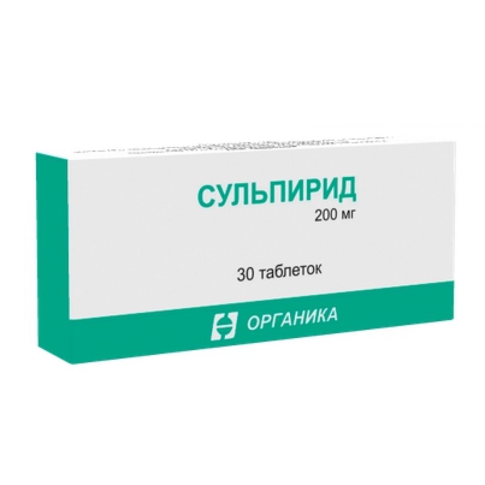 Сульпирид таб. 200мг №30 – купить в аптеке по цене 178,00 руб в Москве.  Сульпирид таб. 200мг №30: инструкция по применению, отзывы, код товара:  35801