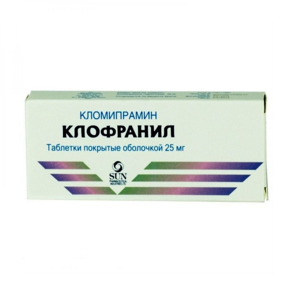 Клофранил таб.п/о 25мг №50 – купить в аптеке по цене 270,00 руб в Москве.  Клофранил таб.п/о 25мг №50: инструкция по применению, отзывы, код товара:  4458330