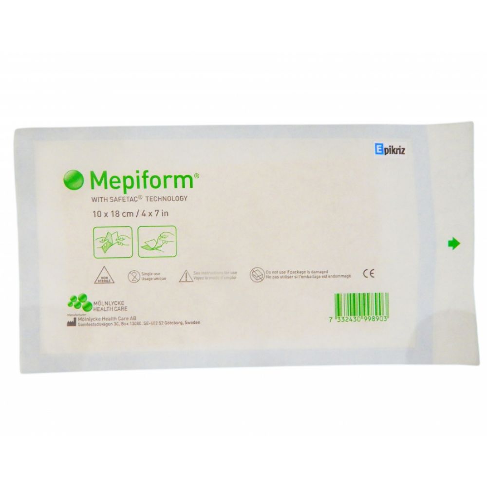 Мепиформ пластырь mepiform 10см x 18см n1. Силиконовый пластырь мепиформ.