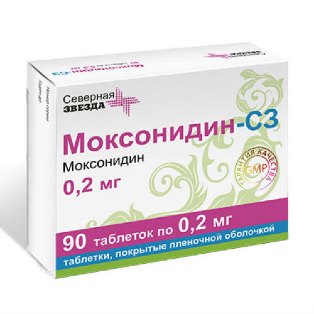 Моксонидин-СЗ таб.п/о 0,2мг №30 – купить в аптеке по цене 181,00 руб в  Москве. Моксонидин-СЗ таб.п/о 0,2мг №30: инструкция по применению, отзывы,  код товара: 4981952