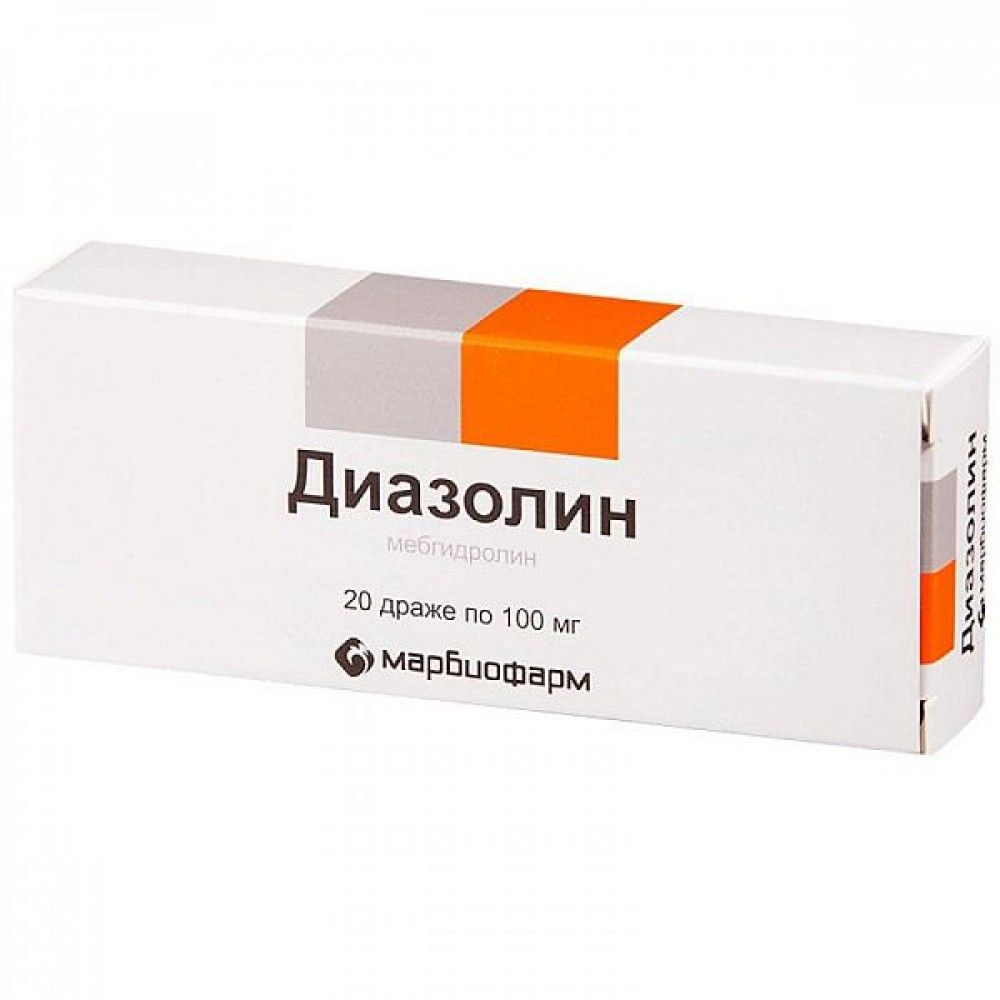 Диазолин драже 100мг №20 – купить в аптеке по цене 66,00 руб в Москве. Диазолин  драже 100мг №20: инструкция по применению, отзывы, код товара: 75007