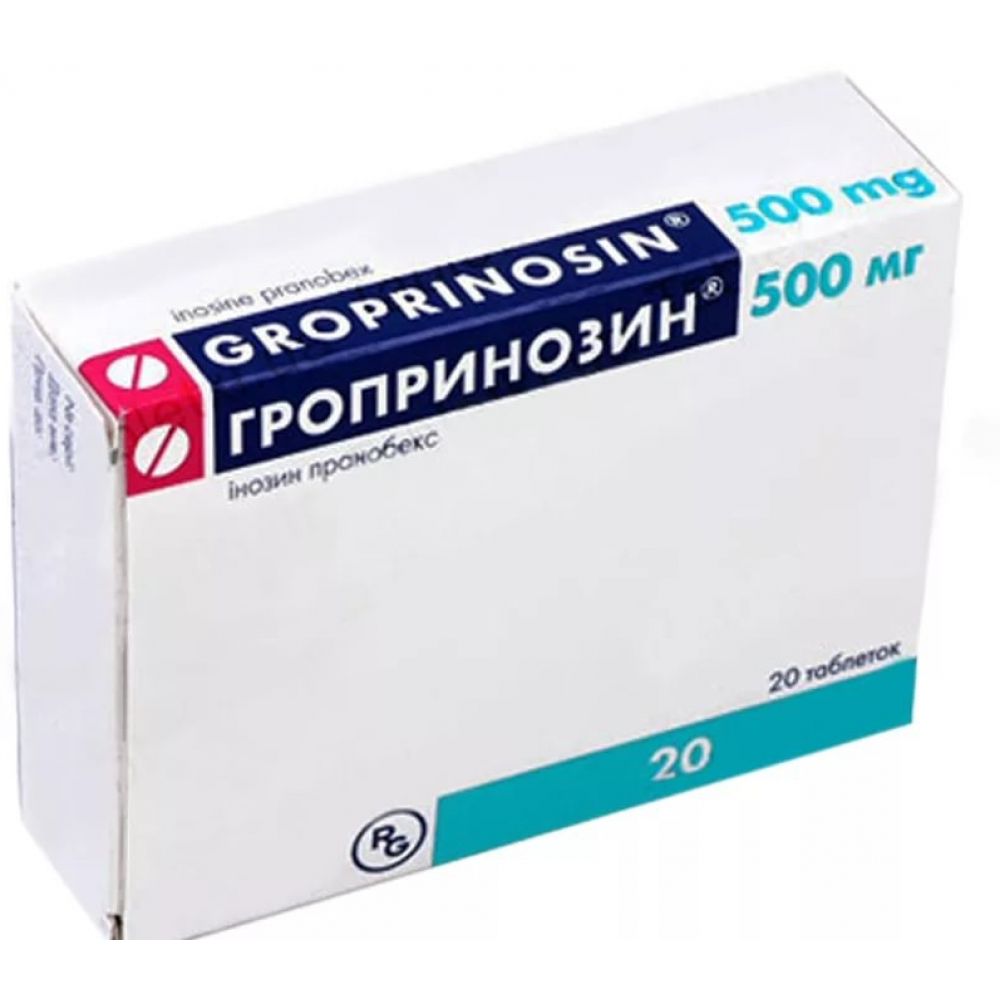 Гроприносин таб. 500мг №20 – купить в аптеке по цене 894,00 руб в  Мурманске. Гроприносин таб. 500мг №20: инструкция по применению, отзывы,  код товара: 91134