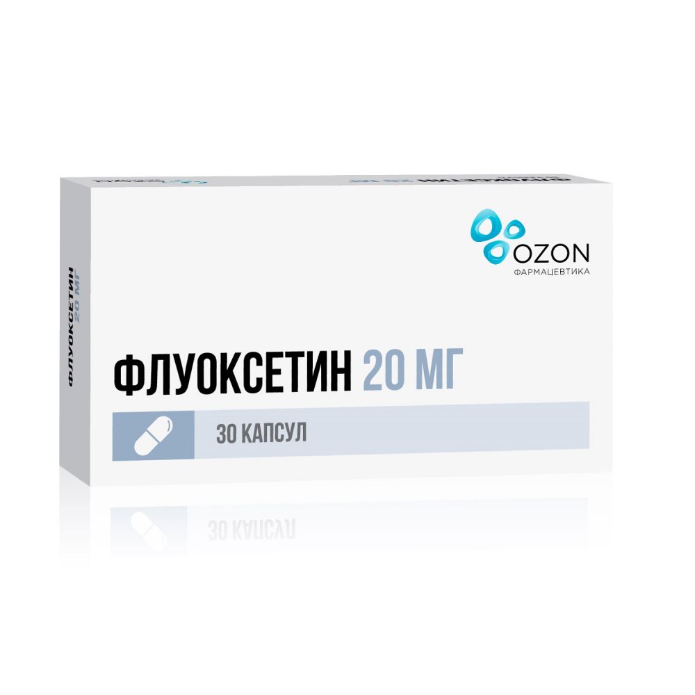 Флуоксетин капс. 20мг №30 – купить в аптеке по цене 149,00 руб в Москве.  Флуоксетин капс. 20мг №30: инструкция по применению, отзывы, код товара:  95727